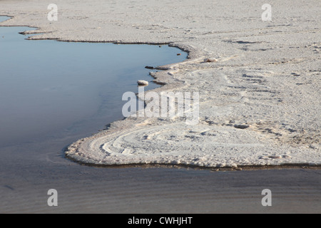 Chott el Jerid (biggest salt lake in north Africa), Tunisia Stock Photo