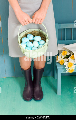 easter,easter egg,easter basket Stock Photo