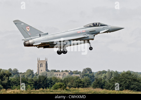 Bae systems Typhoon FGR4 on final approach to RAF Coningsby
