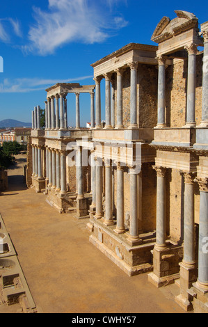 Roman theatre, Merida, Badajoz province, Extremadura, Spain Stock Photo