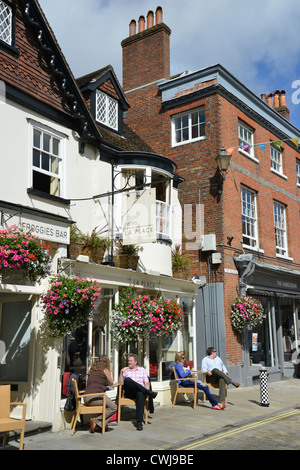 La Place Restaurant, Great Minster Street, Winchester, Hampshire, England, United Kingdom Stock Photo