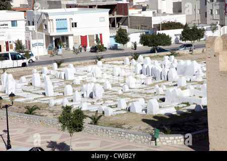 Muslim cemetery, Kairouan, Tunisia Stock Photo