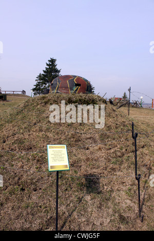 Belarus. Minsk. Historical and Cultural Complex 'Stalin Line'. Pillbox Stock Photo