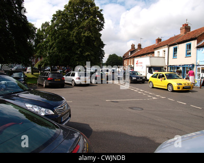 Burnham Market, Norfolk. - Known as Chelsea on sea - full of trendy shops and chaotic parking, UK Stock Photo