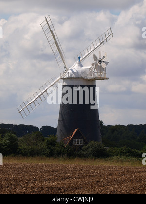 The Tower Windmill, Burnham Overy Staithe, Norfolk, UK Stock Photo