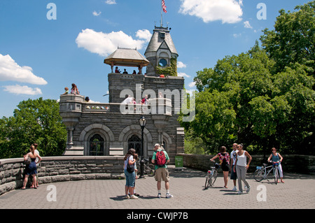 Belvedere Castle is a building in Central Park in New York City Manhattan United States Stock Photo
