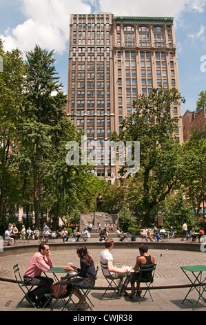 Madison Square Park Manhattan New York City Flatiron Building District Stock Photo