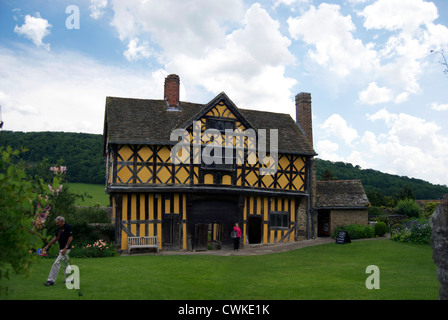 View of Elizabethan Gatehouse at Stokesay Castle in Shropshire