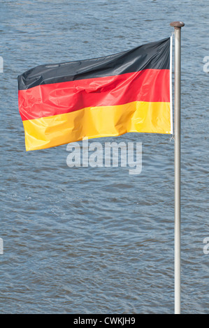 German flag Dresden, Germany. Stock Photo