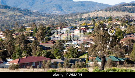 Housing in a rural town in Australia which continues to grow Stock Photo