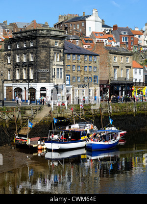 harbour boat trips whitby north yorkshire england uk Stock Photo