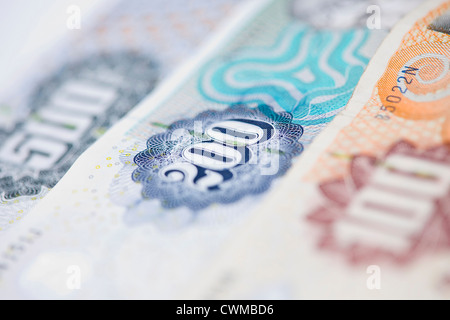Danish krone note, close up Stock Photo