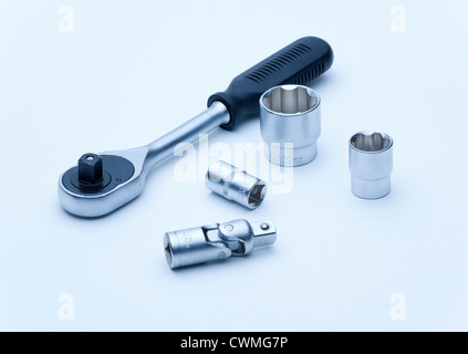 1/2' drive socket and wrench tool Stock Photo