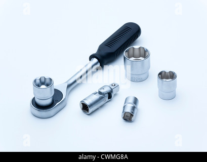 1/2' drive socket and wrench tool Stock Photo