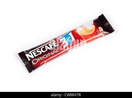 Nescafe instant cappuccino coffee powder Stock Photo