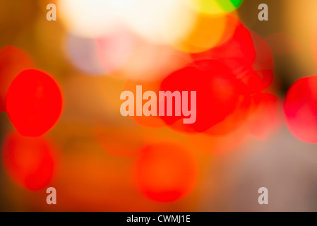 USA, New York, New York City, Red lights Stock Photo