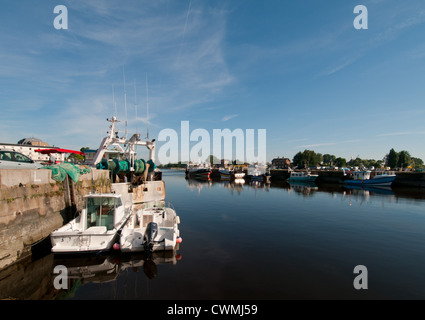 Honfleur outer harbour is reserved for fishing boats, Basse-Normandie, France. Stock Photo