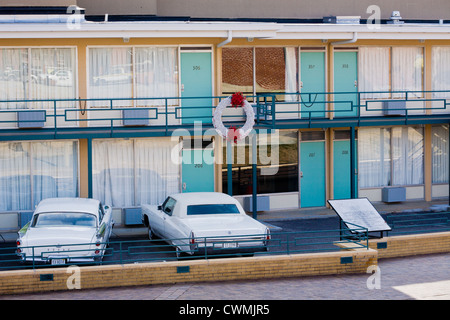 Lorraine Motel, room 306, Martin Luther King assassinated, now National Civil Rights Museum, Memphis, Tennessee Stock Photo