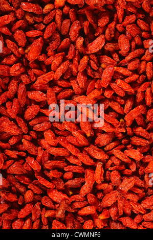 dried goji berries background Stock Photo
