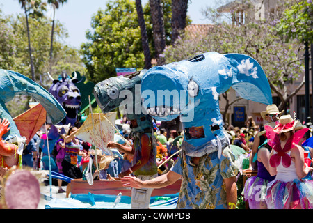 "Hammer heads" in the 2012 Summer Solstice Parade in "Santa Barbara", California Stock Photo