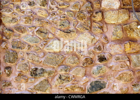 pink stone granite wall background Stock Photo