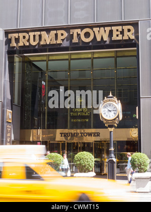 Trump Tower is a mixed use office building and residence skyscraper located in Midtown Manhattan on Fifth Avenue, New York City, USA Stock Photo