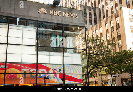 NBC News And Today Show Studio In Rockefeller Center, NYC, USA Stock ...