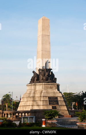 Monument of the national hero of the Philippines, Jose Rizal, in Luneta Park, Manila Stock Photo