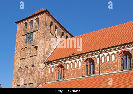 Georgenkirche, Waren, Mecklenburg Lakes, Mecklenburg-West Pomerania, Germany Stock Photo