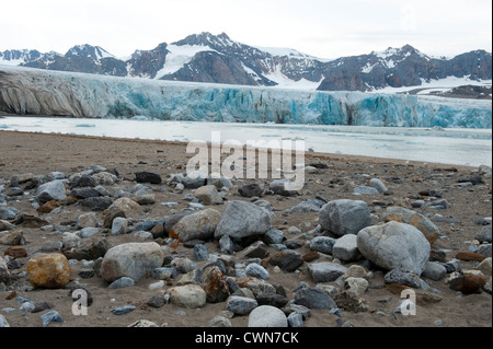 14 July Glacier, Spitsbergen, Svalbard, Arctic Stock Photo