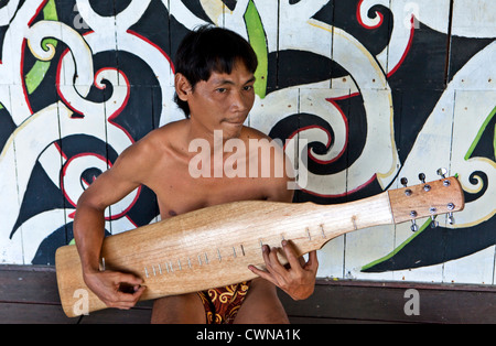 Orang Ulu Longhouse, Sarawak, Borneo, Malaysia Stock Photo ...