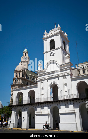 The Cabildo Building at Plaza de Mayo, Buenos Aires, Argentina. Stock Photo