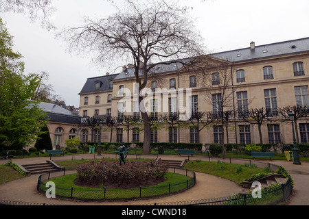 The Square Georges Cain near Musee Carnavalet, Paris, France Stock Photo