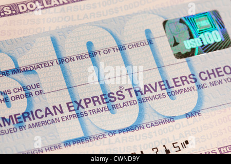 Travelers cheque Stock Photo