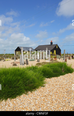 Prospect Cottage, Dungeness, home of the late Derek Jarman artist and film director, Kent, England, UK, GB Stock Photo
