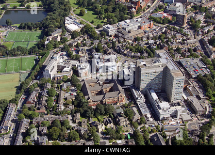 aerial view of The Weston Park Hospital and The Royal Hallamshire Hospital, Sheffield Stock Photo