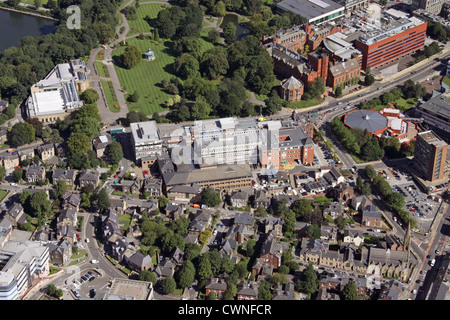 aerial view of Sheffield Children's Hospital, Western Bank, Sheffield Stock Photo