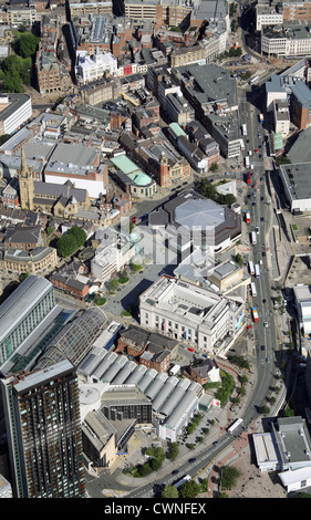 aerial view of Sheffield city centre Stock Photo