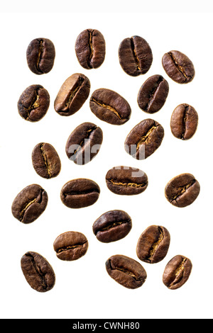 Light roasted coffee beans Stock Photo