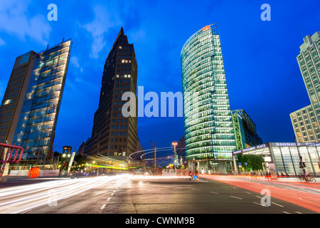 Europe, Germany, Berlin, Skyscrapers at Potsdamer Platz Stock Photo