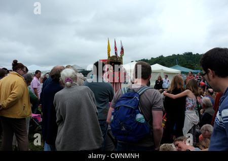 punch and judy show shoreham kent uk 2012 Stock Photo