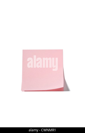 Post-It, blank note, blank, isolated on 100% white background Stock Photo