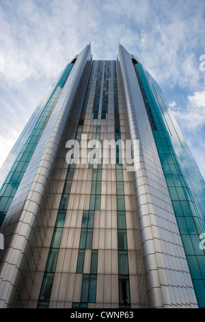 Beetham Tower in Birmingham City Centre England and home of Raddison Blu Hotel this  glass skyscraper is 399 feet tall. Stock Photo