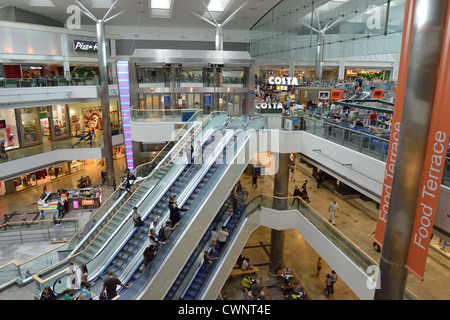 Interior atrium of WestQuay Shopping Centre, Southampton, Hampshire ...