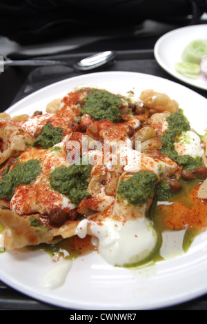 North Indian food , Papri chaat Stock Photo