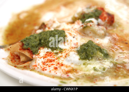 North Indian food , Papri chaat Stock Photo