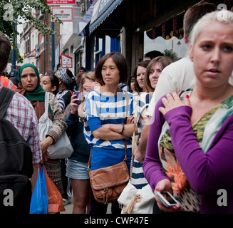 Multicultural street scenes in Walthamstow North London Stock Photo