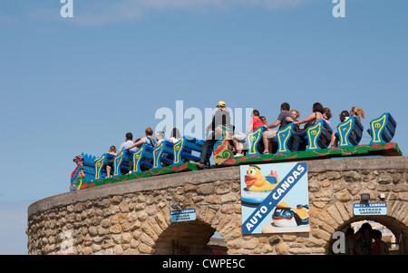 Roller Coaster ride above the Bay of Biscay Northern Spain Stock Photo