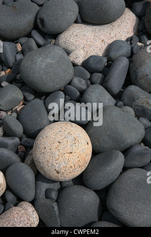 Pebbles at Progo, near Gribba point, Cape-Cornwall Cornwall England UK GB Stock Photo