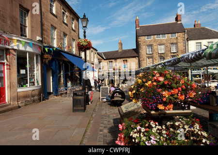 Market Place, Alnwick, Northumberland UK Stock Photo